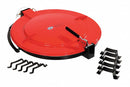 New Pig Latching Lid for Poly Drum, Number of Drums 0, 23 1/4 in Length, 26 3/4 in Width - DRM1084-RD