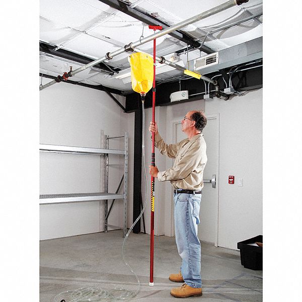 New Pig Pipe, Roof Diverter, 1 ft, Telescoping Pole, Yellow, 28% Polyester, 72% PVC - TLS564-YW
