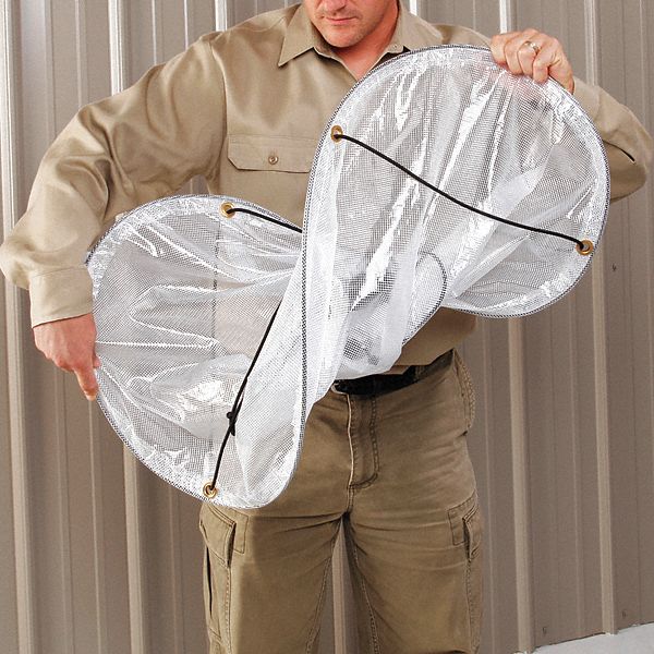 New Pig Roof Diverter, 4 ft 4 in x 2 ft. 10", Straps, Clear, 33% Polyester, 67% PVC - TLS753-CL