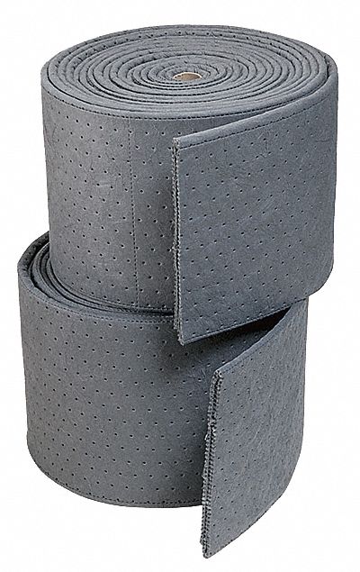 New Pig 50 ft Absorbent Roll, Fluids Absorbed: Universal, Heavy, 26.5 gal, 2 PK - MAT252