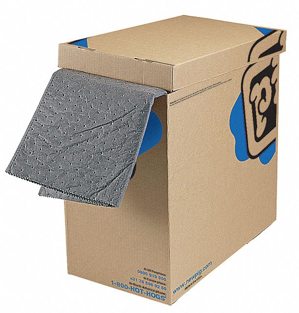 New Pig 50 ft Absorbent Roll, Fluids Absorbed: Universal, Heavy, 13.7 gal, 1 EA - MAT253