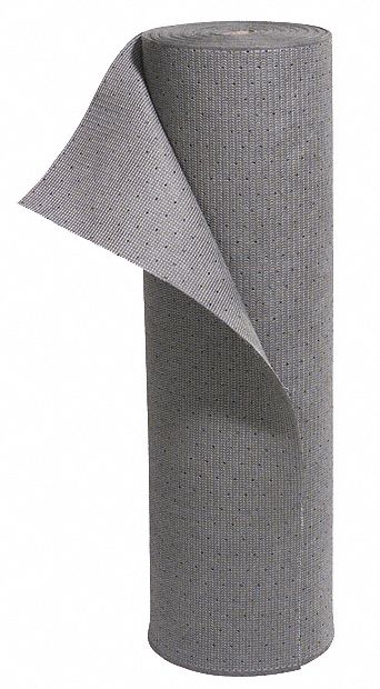 New Pig 75 ft Absorbent Roll, Fluids Absorbed: Universal, Medium, 11.6 gal, 1 EA - MAT256