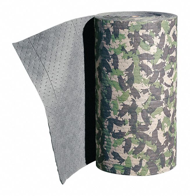 New Pig 150 ft Absorbent Roll, Fluids Absorbed: Universal, Heavy, 47.4 gal, 1 EA - MAT269