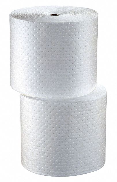 New Pig 150 ft Absorbent Roll, Fluids Absorbed: Oil-Based Liquids, Heavy, 40.2 gal, 2 PK - MAT420