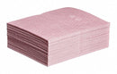 New Pig 20" Absorbent Pad, Fluids Absorbed: Chemical, Hazmat, Heavy, 11 gal., 50 PK - MAT310