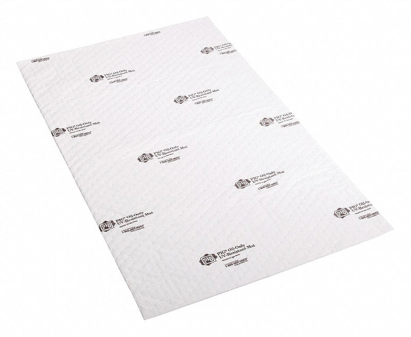 New Pig 48 1/2 in Absorbent Pad, Fluids Absorbed: Oil-Based Liquids, Heavy, 2.8 gal, 3 PK - MAT4304