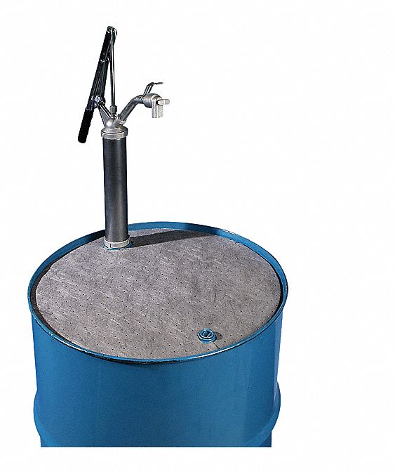 New Pig 22 in dia Drum Top Absorbent Pad, Fluids Absorbed: Universal, Heavy, 5.9 gal, 25 PK - MAT255
