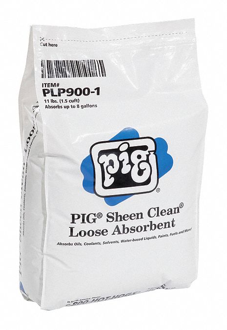 New Pig Loose Absorbent, Universal, Perlite, 8 gal, PK 50 - PLP900-50