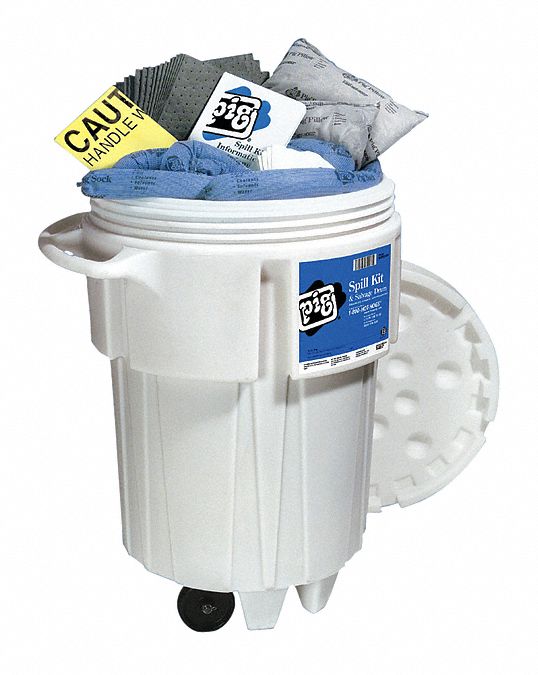 New Pig Spill Kit/Station, Drum, Universal, 60 gal - KIT241-WH