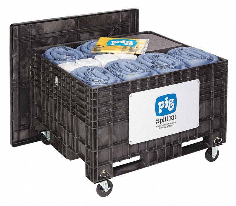 New Pig Spill Kit/Station, Mobile Container, Universal, 143 gal - KIT204