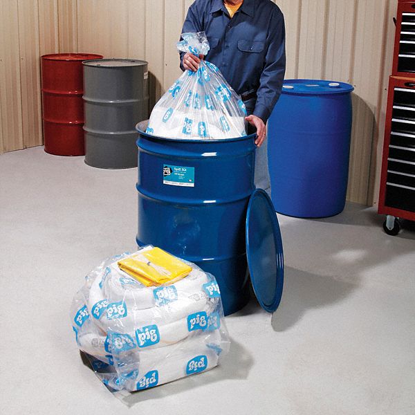 New Pig Spill Kit/Station, Box, Oil-Based Liquids, 30 gal - KIT408