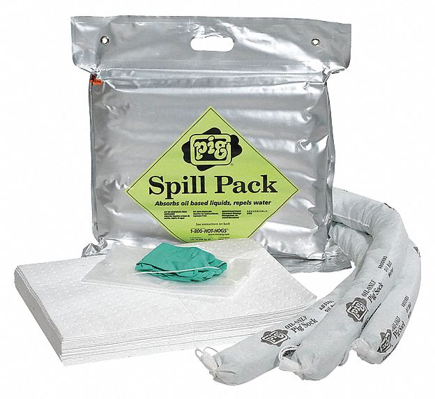 New Pig Spill Kit/Station, Bag, Oil-Based Liquids, 8 gal - KIT471