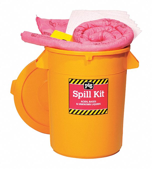 New Pig Spill Kit/Station, Drum, Chemical, Hazmat, 21 gal - KIT3400