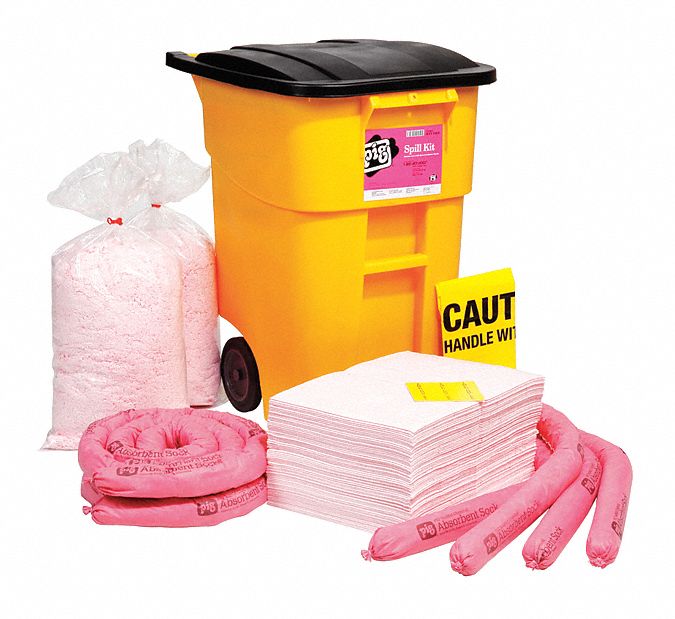 New Pig Spill Kit/Station, Cart, Chemical, Hazmat, 34 gal - KIT366