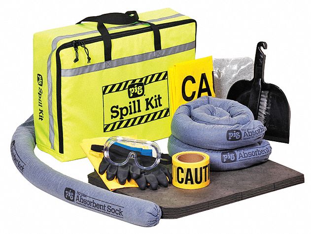 New Pig Spill Kit/Station, Bag, Chemical, Hazmat, 4.8 gal - KIT621