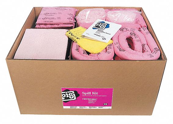 New Pig Spill Kit Refill, Box, Chemical, Hazmat, 108 gal - KITR304