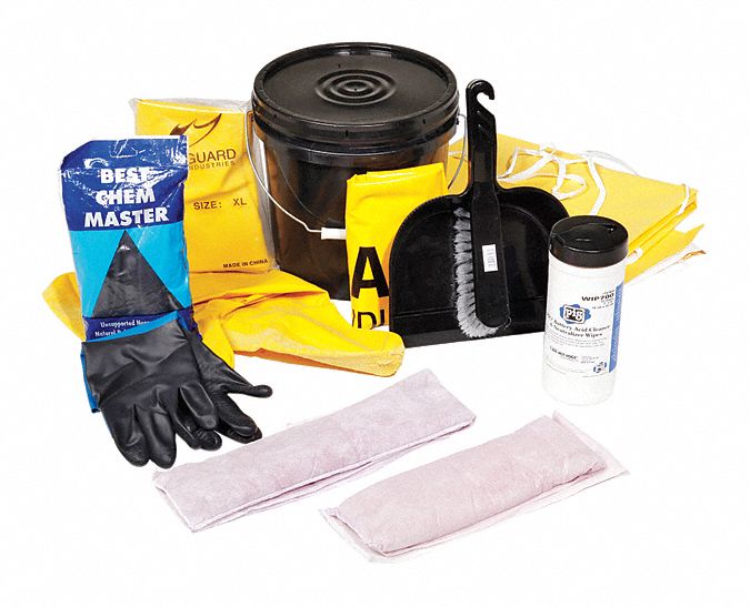New Pig Spill Kit Refill, Neutralizes Battery Acid, Socks, Wipes - RFL322