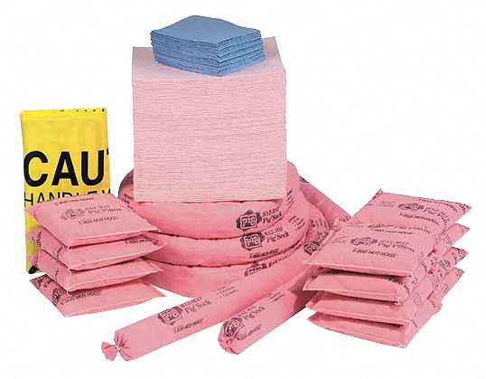 New Pig Spill Kit Refill, Box, Chemical, Hazmat, 18 gal - RFL328