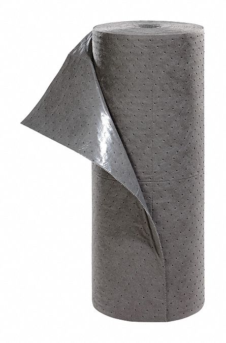 New Pig 100 ft Absorbent Roll, Fluids Absorbed: Universal, Heavy, 23.8 gal, 1 EA - HC101