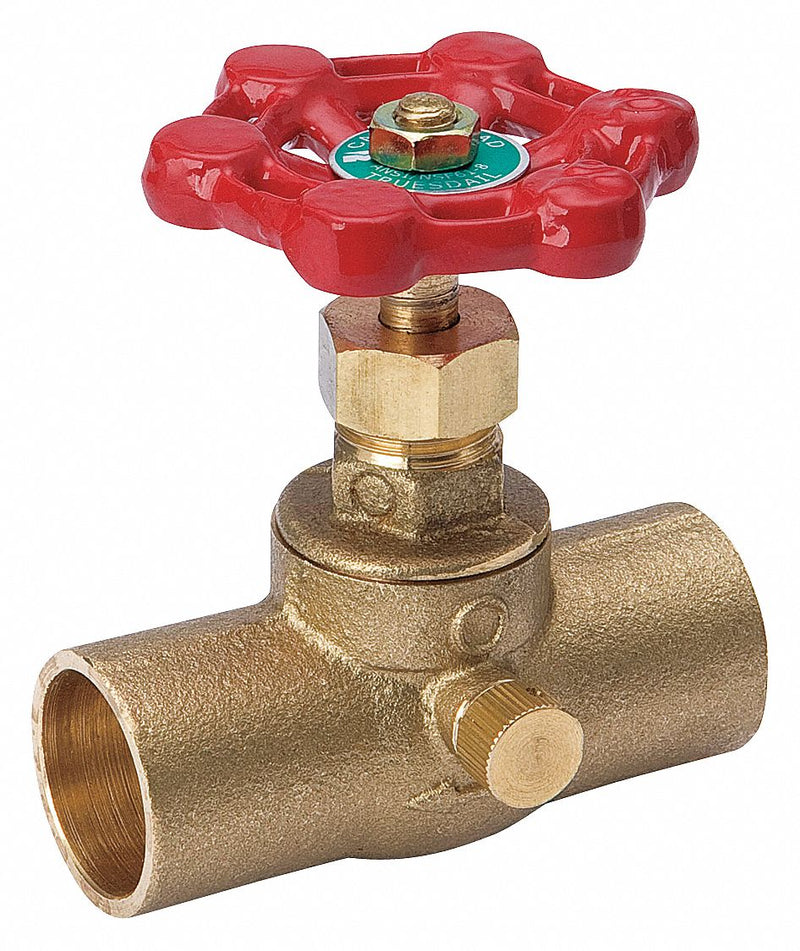 Top Brand 1/2 in CXC Brass Stop and Waste Valve - 105-603NL