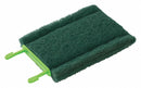 Scotch-Brite 5-1/2" x 3" Synthetic Fibers, Non-Abrasive Particles, Resin Cleaning Pad, Green, 6PK - 902