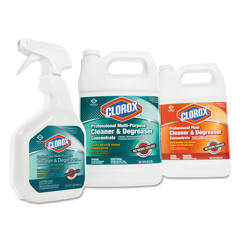 Clorox Professional Multi-Purpose Cleaner And Degreaser Spray, 32 Oz Bottle, 9/Carton - CLO30865CT