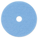 3M Hi-Performance Burnish Pad 3050, 21" Diameter, Sky Blue, 5/Carton - MMM59829