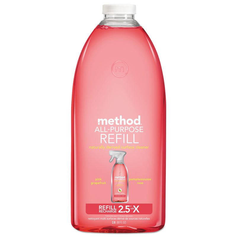 Method All Surface Cleaner, Grapefruit Scent, 68 Oz Plastic Bottle, 6/Carton - MTH01468CT