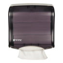San Jamar Ultrafold Fusion C-Fold & Multifold Towel Dispenser, 11 1/2X5 1/2X11 1/2, Black - SJMT1755TBK