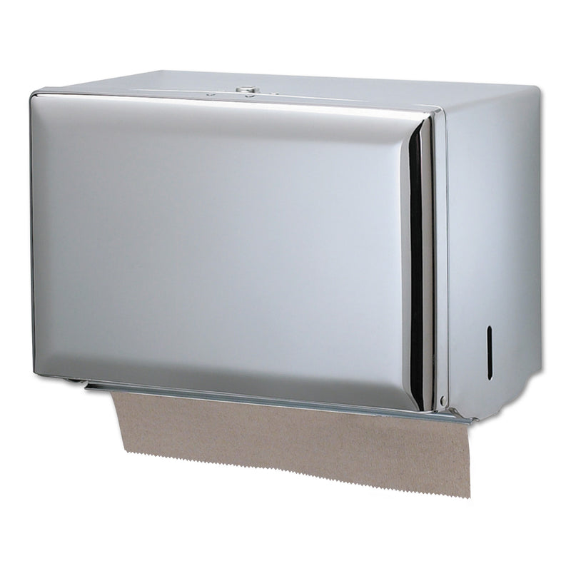 San Jamar Singlefold Paper Towel Dispenser, Chrome, 10 3/4 X 6 X 7 1/2 - SJMT1800XC