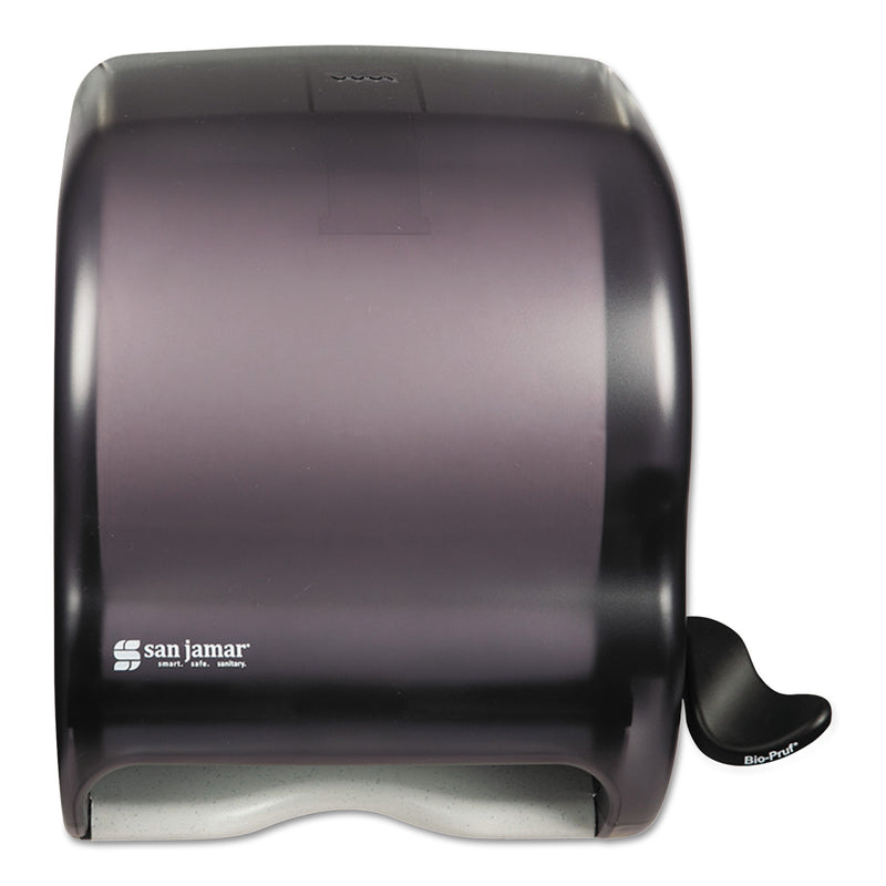 San Jamar Element Lever Roll Towel Dispenser, Classic, Black, 12 1/2 X 8 1/2 X 12 3/4 - SJMT950TBK