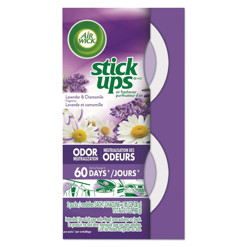 Air Wick Stick Ups Air Freshener, 2.1 Oz, Lavender & Chamomile, 12/Carton - RAC85825CT