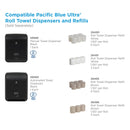 Georgia-Pacific Pacific Blue Ultra Paper Towel Dispenser, Manual, 12.9 X 9 X 16.8, Black - GPC59589
