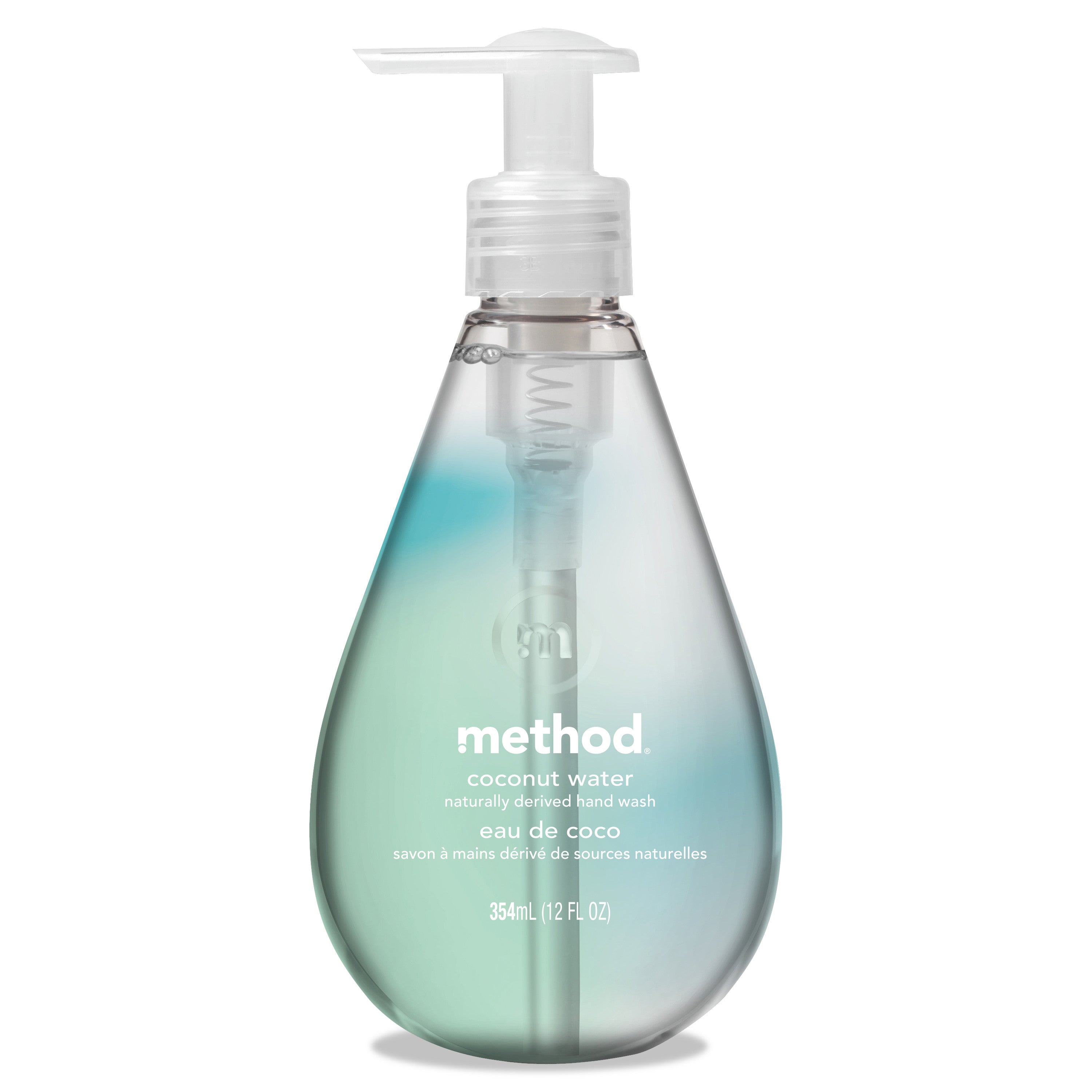 Method Gel Hand Wash, Coconut Waters, 12 Oz Pump Bottle, 6/Carton - MTH01853CT