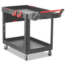 Rubbermaid Heavy Duty Adaptable Utility Cart, 2 Shelves, 25.2W X 51.5D X 36H, Black - RCP1997208