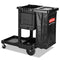 Rubbermaid Executive Janitorial Cleaning Cart, 12.1W X 22.4D X 23H, Black - RCP1861430