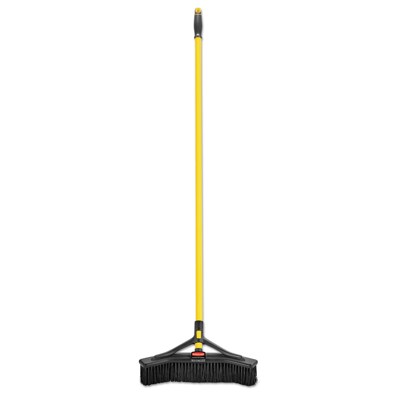 Rubbermaid Maximizer Push-To-Center Broom, 18