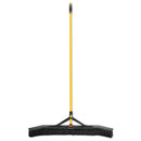 Rubbermaid Maximizer Push-To-Center Broom, 36", Pvc Bristles, Yellow/Black - RCP2018730