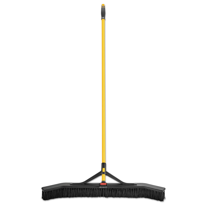 Rubbermaid Maximizer Push-To-Center Broom, 36