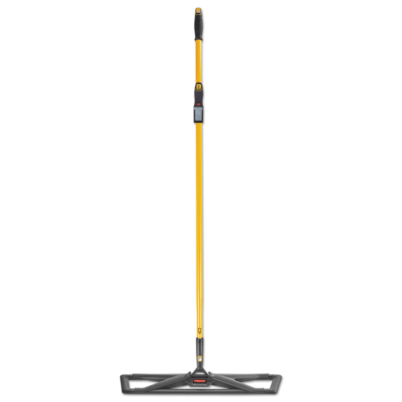 Rubbermaid Maximizer Dust Mop Frame With Handle And Scraper, 24" X 5.5", Yellow/Black - RCP2018808