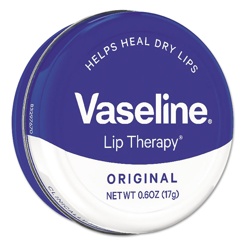 Vaseline Lip Therapy, 0.6 Oz, 12/Carton - UNI53647CT