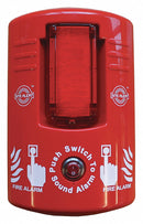 Flamefighter Electronic Alarm with Strobe Light, 5 in Depth, 60 Decibels, 11 in Diameter, Metal - JHSA1