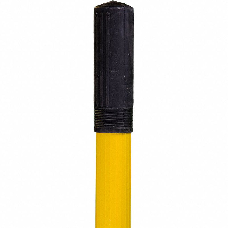 Remco 98 1/2 in to 186 inL Fiberglass Squeegee Handle, Yellow - 6268