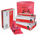 Tough Guy Biohazard Bags, 7 gal., HDPE, Red, Infectious Waste, PK 1000 - 31DK87