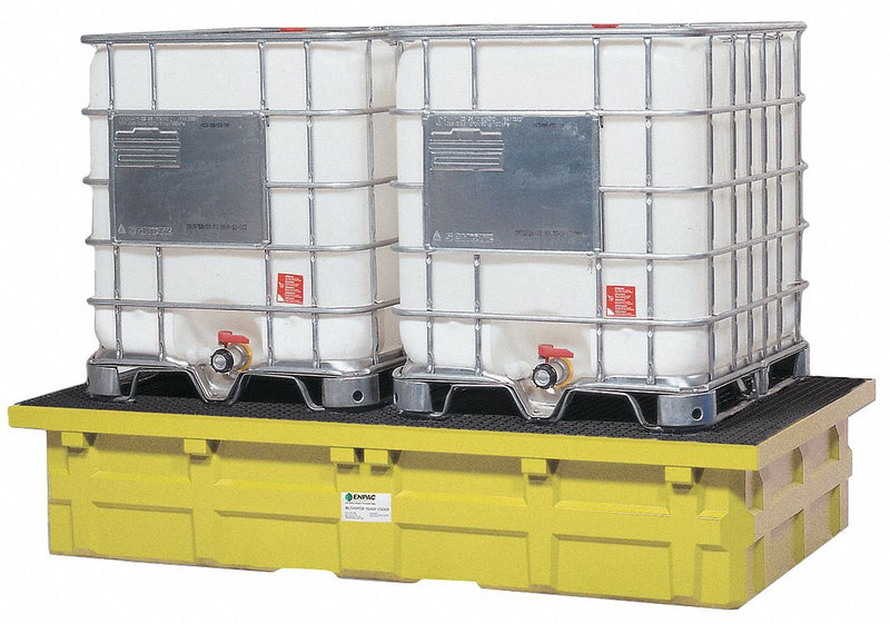 Enpac IBC Containment Unit, Uncovered, 385 gal Spill Capacity, 8,000 lb - 5482-YE