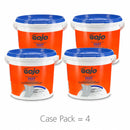 GOJO Citrus Fragrance Hand Cleaning Towels, 9 in x 10 in, 130 Wipes per Container, 4 PK - 6298-04