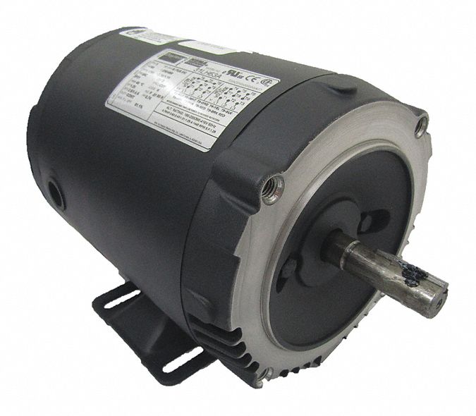 Dayton 3/4 HP, General Purpose Motor, 3-Phase, 1760 Nameplate RPM, 230/460 Voltage, 56C Frame - 31LH63