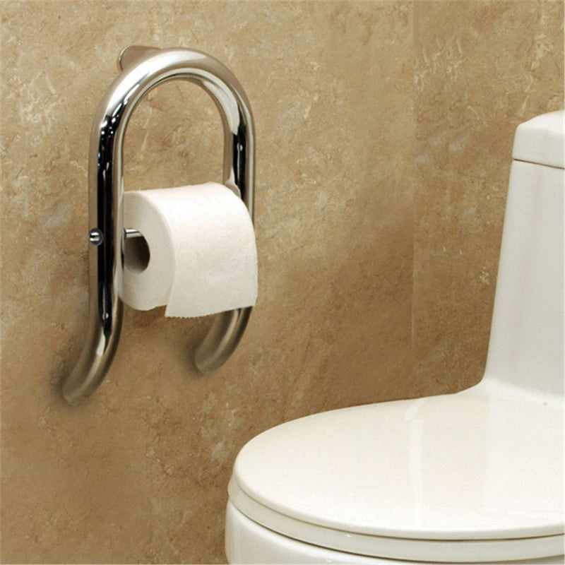 American Standard Toilet Roll Holder, Stainless Steel, Grab Bar, Silver - 8714100.002