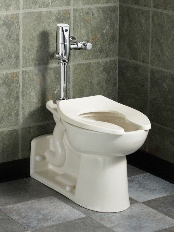 American Standard Elongated, Floor with Back Outlet, Flush Valve, Bedpan Holding Toilet Bowl - 3696001.02