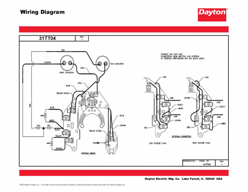 Dayton 1 HP, General Purpose Motor, Capacitor-Start/Run, 3450 Nameplate RPM, 115/208-230 Voltage - 31TT04